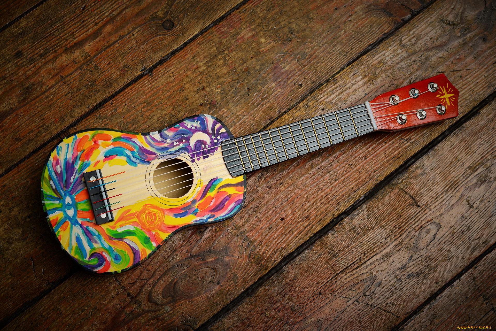 Разноцветная гитара
